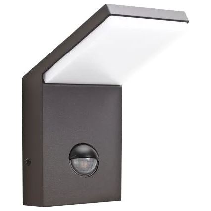 Ideal Lux - Luminaire LED extérieur avec détecteur STYLE LED/9W/230V 4000K CRI 90 IP54 anthracite