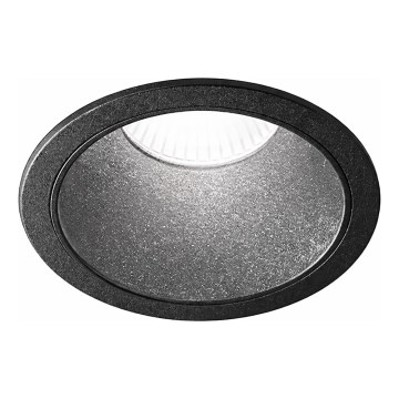 Ideal Lux - luminaire encastré LED GAME TRIM, 11 W, 230 V, 4000 K, IRC 90, Ø 8,5 cm, IP40, noir