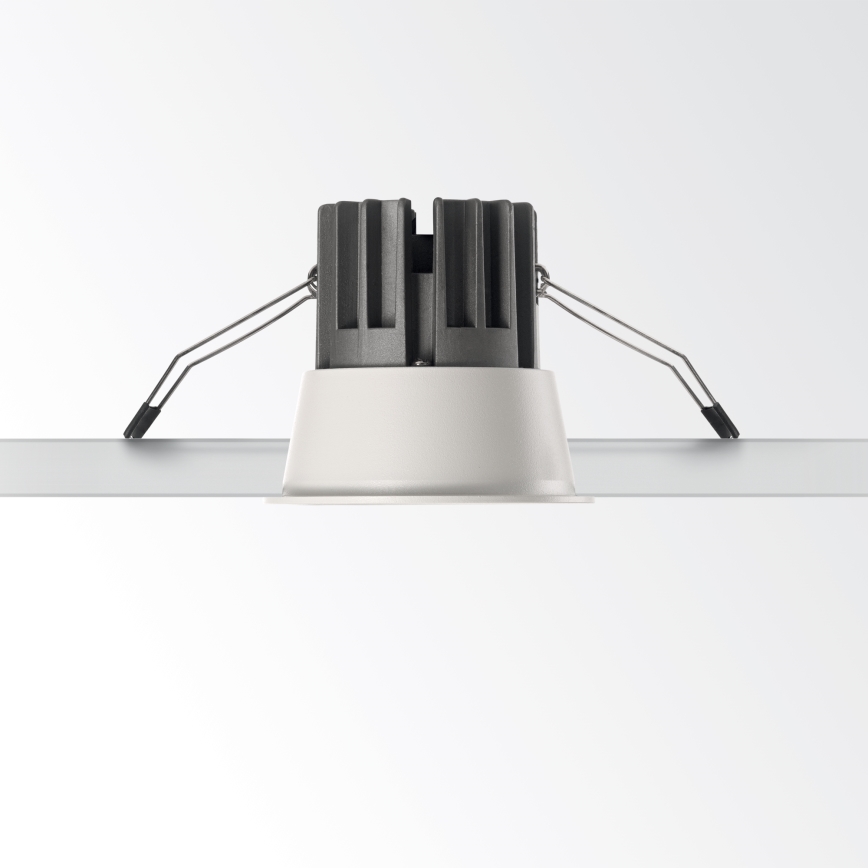 Ideal Lux - Luminaire LED encastré GAME TRIM LED/11W/230V 3000K CRI 90 Ø 8,5 cm IP40 noir/blanc