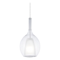 Ideal Lux - Pendellamp KALIQUE 1xE27/42W/230V Ø 18 cm helder