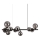 Ideal Lux - PERLAGE LED-hanglamp aan kabel 10xG9/3W/230V 81 cm zwart/rookzwart