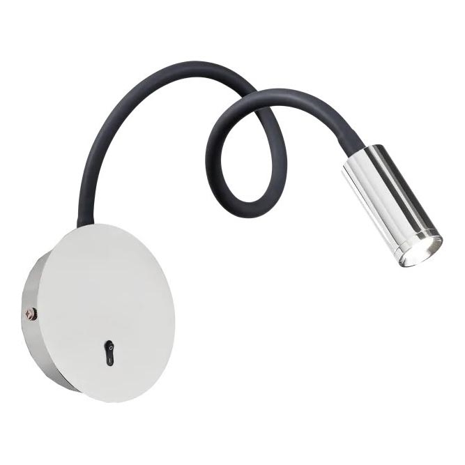 Ideal Lux - Petite lampe flexible FOCUS LED/3,5W/230V CRI 90 gris/chrome brillant