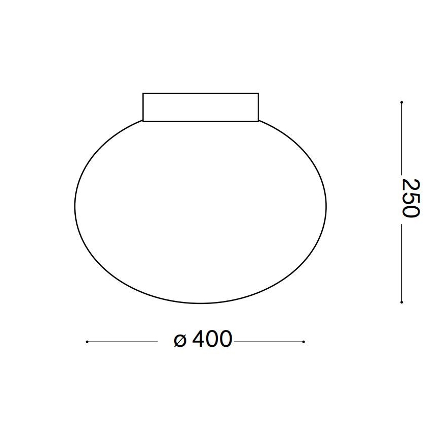 Ideal Lux - Plafondlamp CANDY 1xE27/42W/230V diameter 40 cm wit