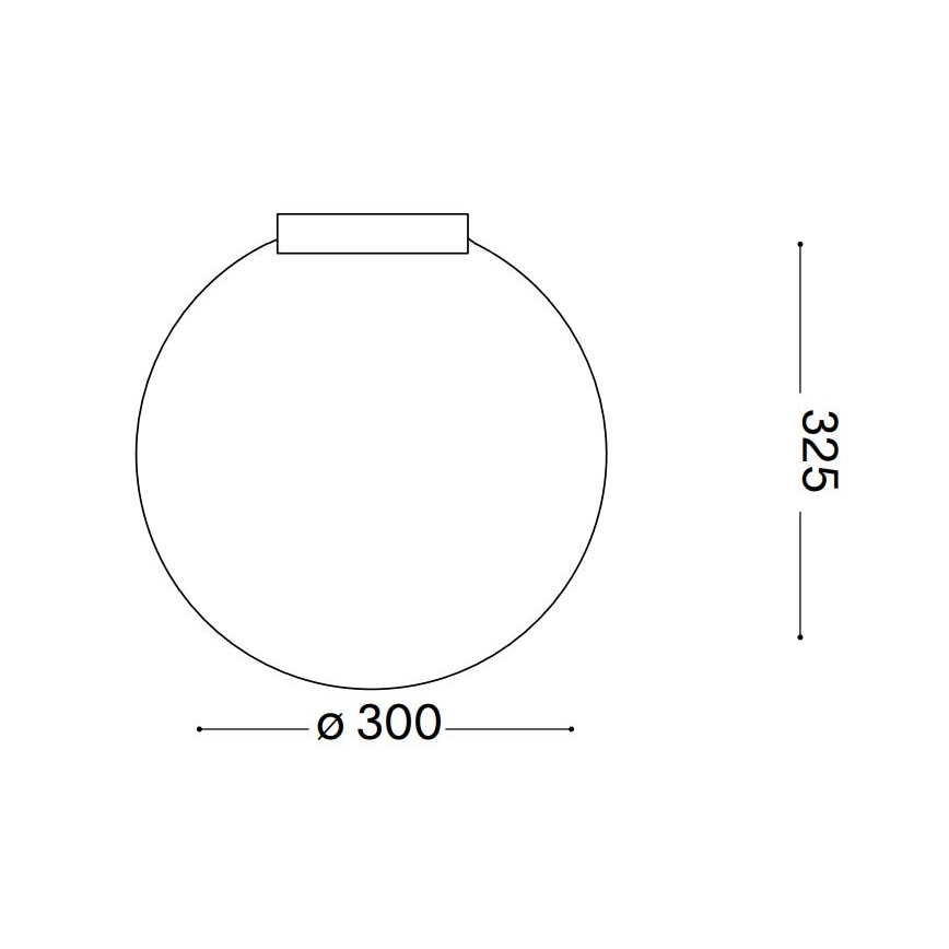 Ideal Lux - Plafondlamp CARTA 1xE27/25W/230V diameter 30 cm wit