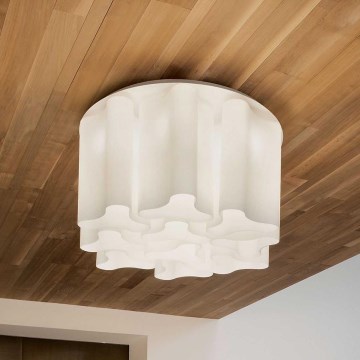 Ideal Lux - Plafondlamp COMPO 10xE27/52W/230V Ø 73,5 cm wit