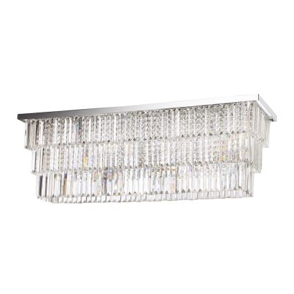Ideal Lux - Plafondlamp MARTINEZ 8xE14/40W/230V glanzend chroom