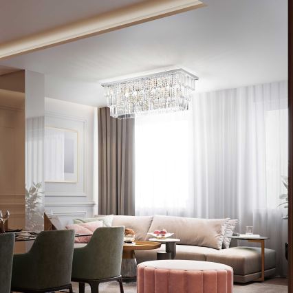 Ideal Lux - Plafondlamp MARTINEZ 8xE14/40W/230V