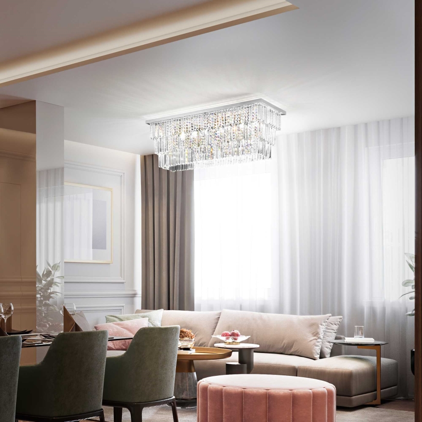 Ideal Lux - Plafondlamp MARTINEZ 8xE14/40W/230V