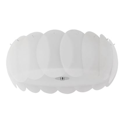 Ideal Lux - Plafondlamp OVALINO 8xE27/60W/230V Ø 53,5 cm wit