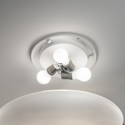 Ideal Lux - Plafondlamp SMARTIES 3xE27/42W/230V Ø 60 cm wit