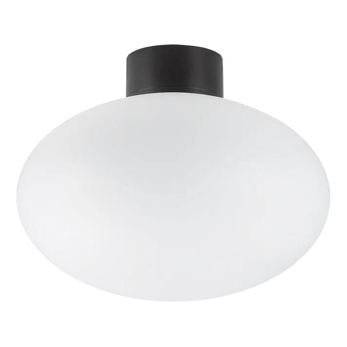 Ideal Lux - Plafondlamp voor buiten CLIO 1xE27/42W/230V IP44 zwart