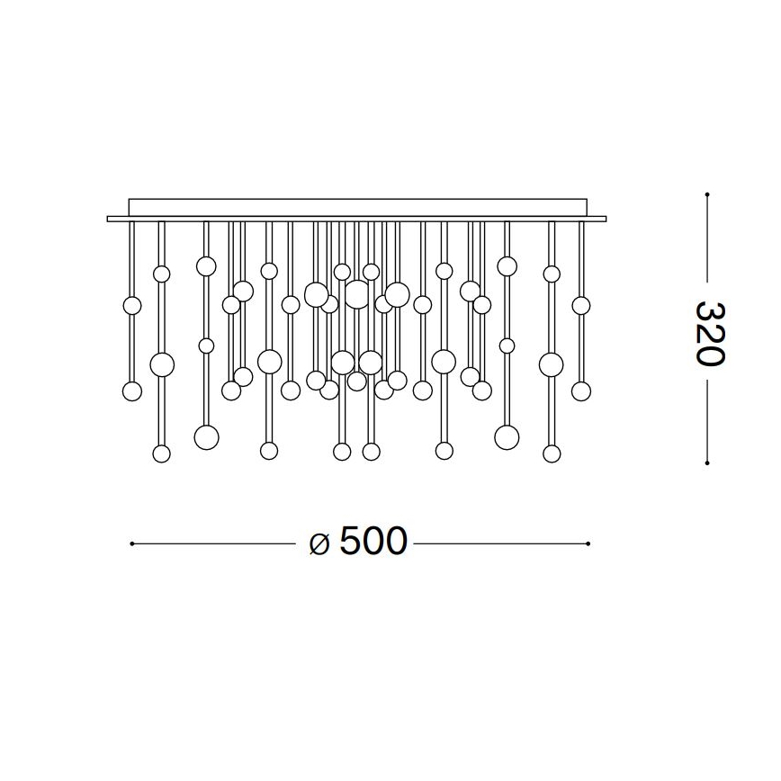 Ideal Lux - Plafonnier à intensité variable ARMONY LED/48W/230V CRI 90 d. 50 cm blanc