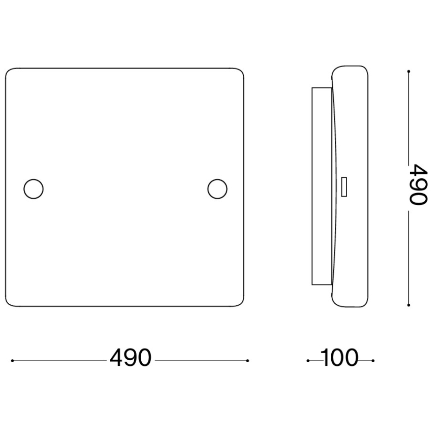 Ideal Lux - Plafonnier CELINE 4xE27/60W/230V 49x49 blanc
