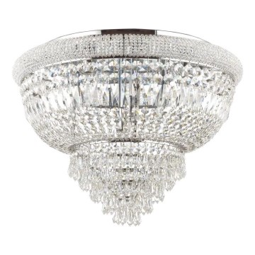 Ideal Lux - Plafonnier en cristal DUBAI 24xE14/28W/230V d. 78 cm chrome brillant