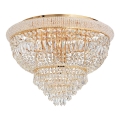 Ideal Lux - Plafonnier en cristal DUBAI 24xE14/28W/230V d. 78 cm doré