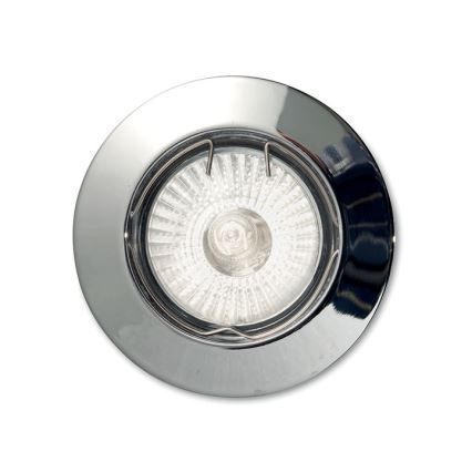 Ideal Lux - Plafonnier encastré JAZZ 1xGU10/50W/230V Ø 7,7 cm chrome brillant