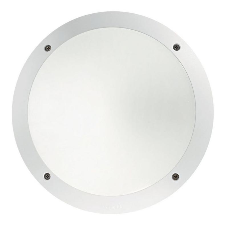 Ideal Lux - Plafonnier extérieur 1xE27/23W/230V blanc IP66