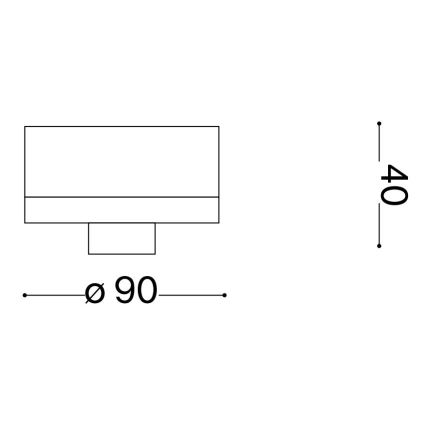 Ideal Lux - Plafonnier extérieur CLIO 1xE27/42W/230V IP44 anthracite