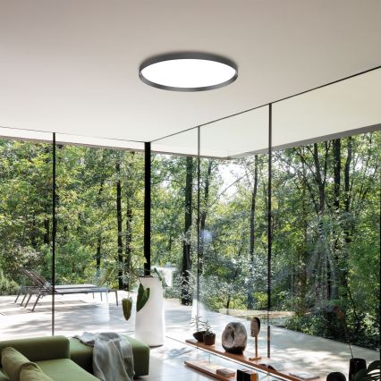 Ideal Lux - Plafonnier FLY LED/26W/230V 2700K d. 45 cm CRI 90 IP40 noir