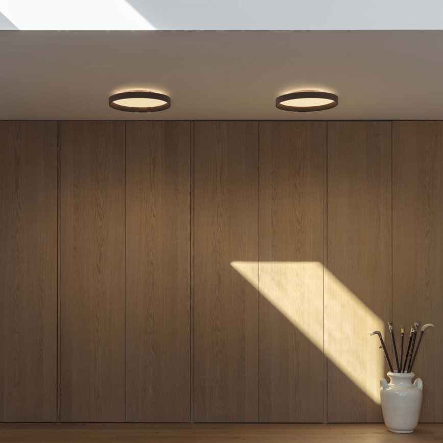 Ideal Lux - Plafonnier FLY LED/26W/230V 2700K d. 45 cm CRI 90 IP40 noir