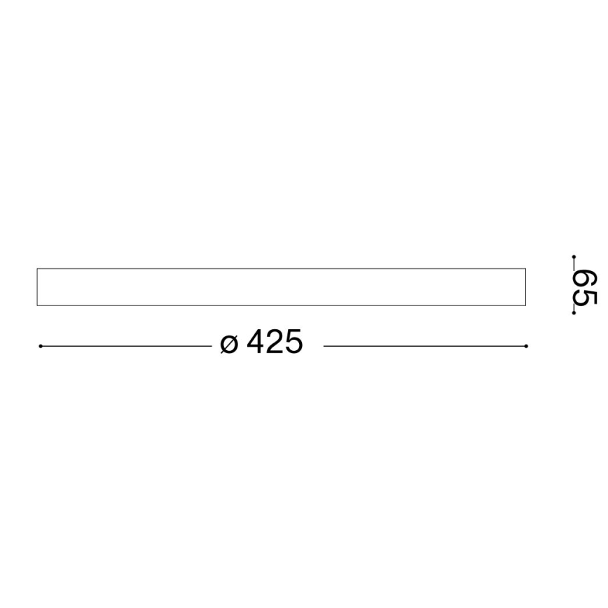 Ideal Lux - Plafonnier GEMINI LED/23W/230V d. 42,5 cm CRI 90 doré