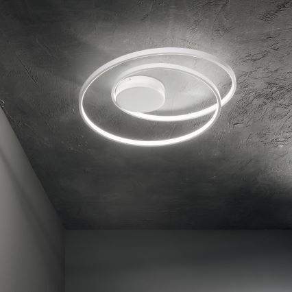 Ideal Lux - Plafonnier LED dimmable OZ LED/48W/230V Ø 60 cm IRC 90 blanc