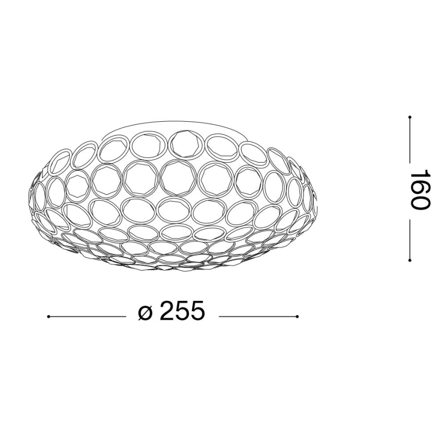 Ideal Lux - Plafonnier LED en cristal KING 3xG9/3W/230V d. 25,5 cm chrome brillant