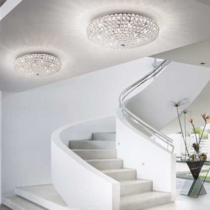 Ideal Lux - Plafonnier LED en cristal KING 5xG9/3W/230V d. 38 cm chrome brillant