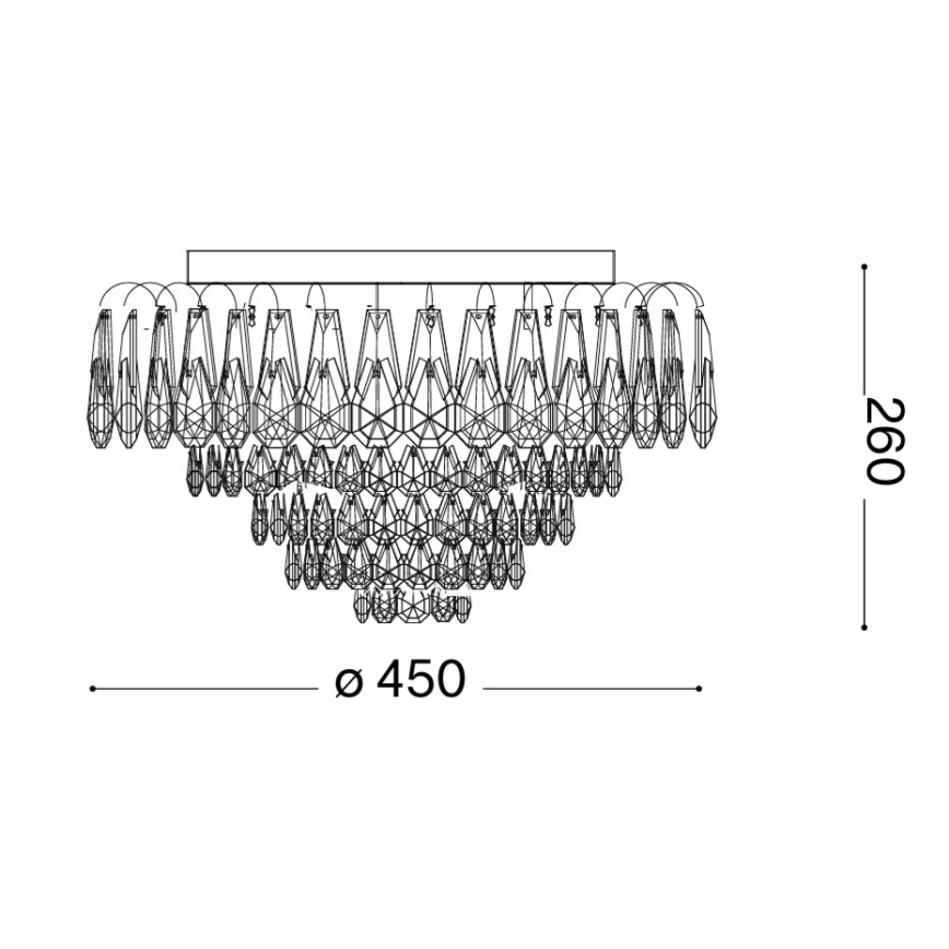 Ideal Lux - Plafonnier LED en cristal MAGNOLIA 7xG9/3W/230V