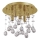 Ideal Lux - Plafonnier LED en cristal MOONLIGHT 5xG9/3W/230V d. 26 cm doré