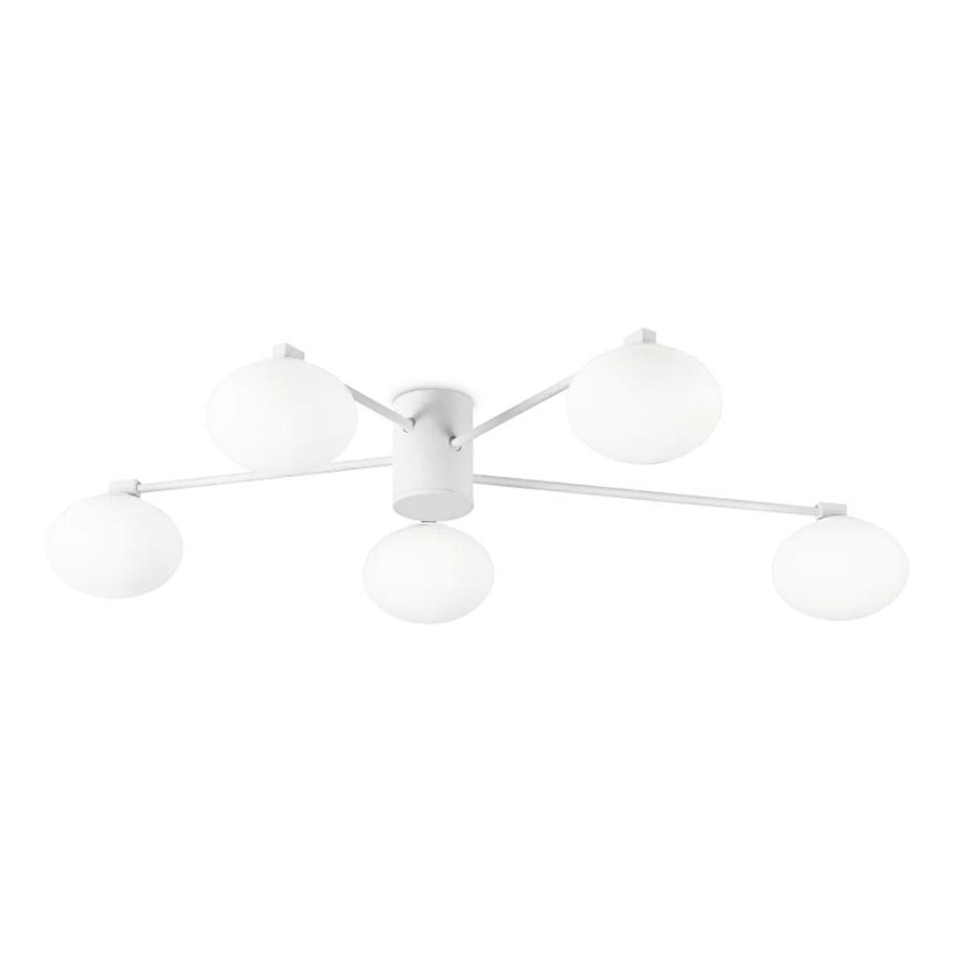 Ideal Lux - Plafonnier LED HERMES 5xG9/3W/230V d. 90 cm blanc