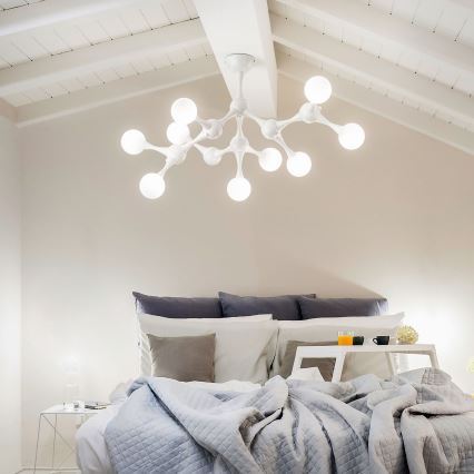 Ideal Lux - Plafonnier LED NODINO 9xG9/3W/230V blanc