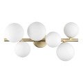 Ideal Lux - Plafonnier LED PERLAGE 6xG9/3W/230V 49 cm doré/blanc