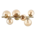 Ideal Lux - Plafonnier LED PERLAGE 6xG9/3W/230V 49 cm doré/fumé
