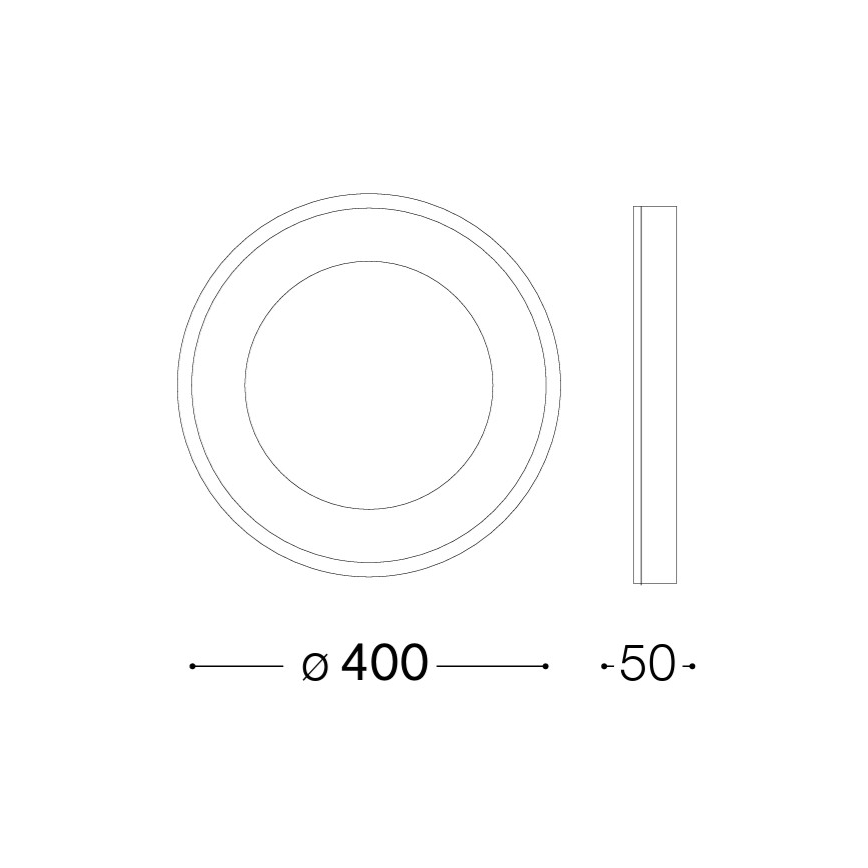 Ideal Lux - Plafonnier LED PLANET LED/20W/230V IRC 90 Ø 40 cm blanc