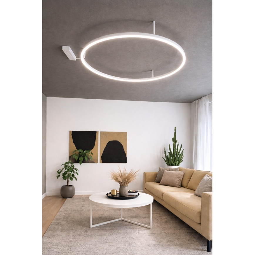Ideal Lux - Plafonnier ORACLE SLIM LED/32W/230V 3000K d. 50 cm blanc