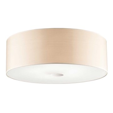 Ideal Lux - Plafonnier WOODY 5xE27/60W/230V d. 60 cm beige