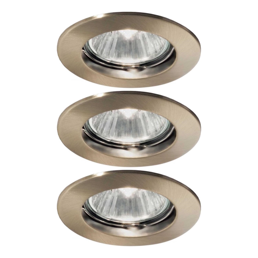Ideal Lux - SET 3x Inbouwverlichting 1xGU10/50W/230V