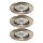 Ideal Lux - SET 3x Inbouwverlichting 1xGU10/50W/230V
