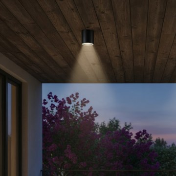 Ideal Lux - Spot d'extérieur GUN 1xGU10/28W/230V Ø 11 cm IP55 noir