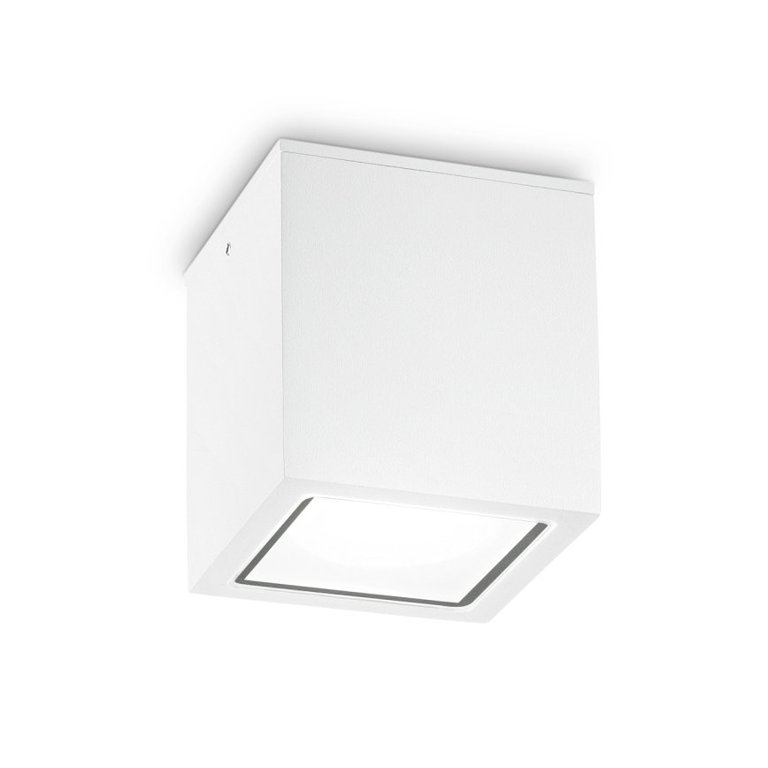 Ideal Lux - Spot d'extérieur TECHO 1xGU10/20W/230V 15x15 cm IP54 blanc