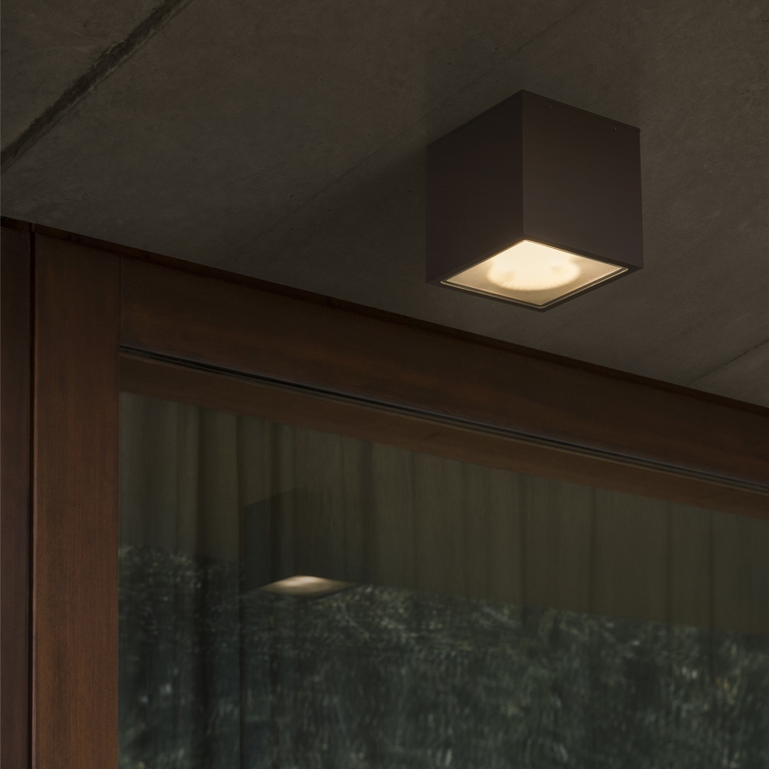 Ideal Lux - Spot d'extérieur TECHO 1xGU10/20W/230V 9x9 cm IP54 noir