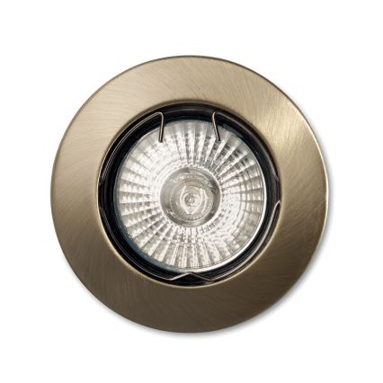 Ideal Lux - Spot encastrable JAZZ 1xGU10/50W/230V bronze