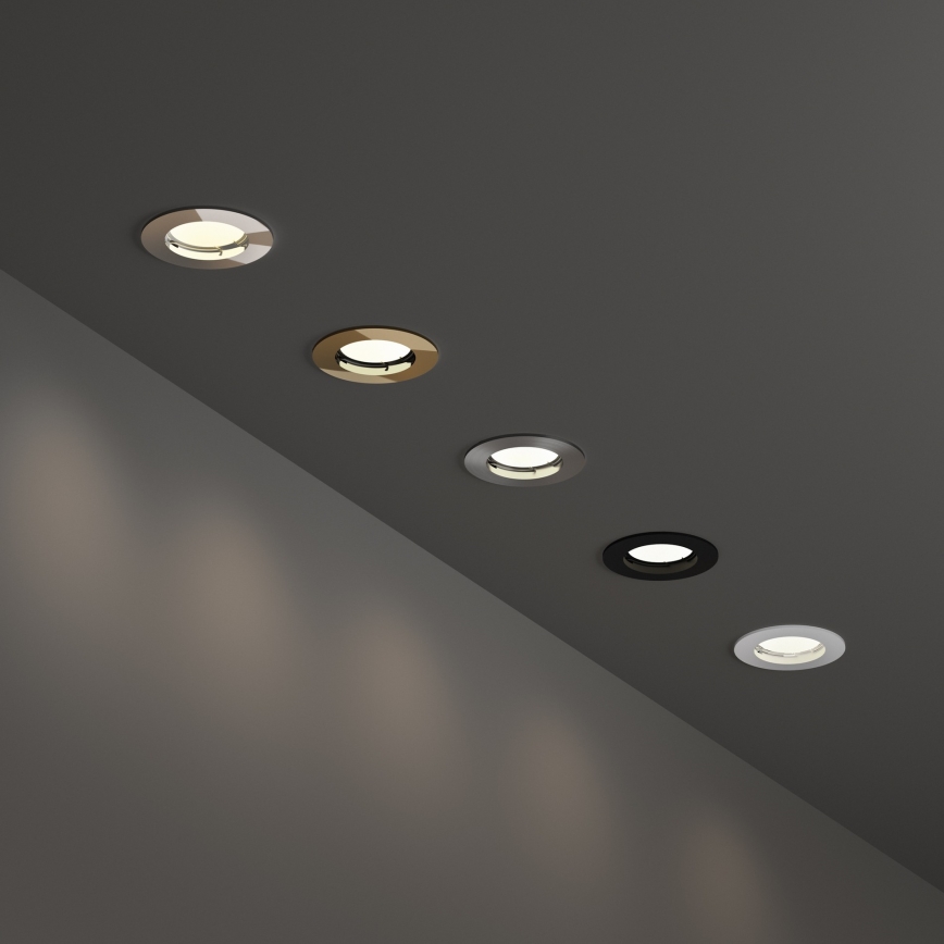 Ideal Lux - Spot encastrable JAZZ 1xGU10/50W/230V Ø 7,7 cm finition chrome mat