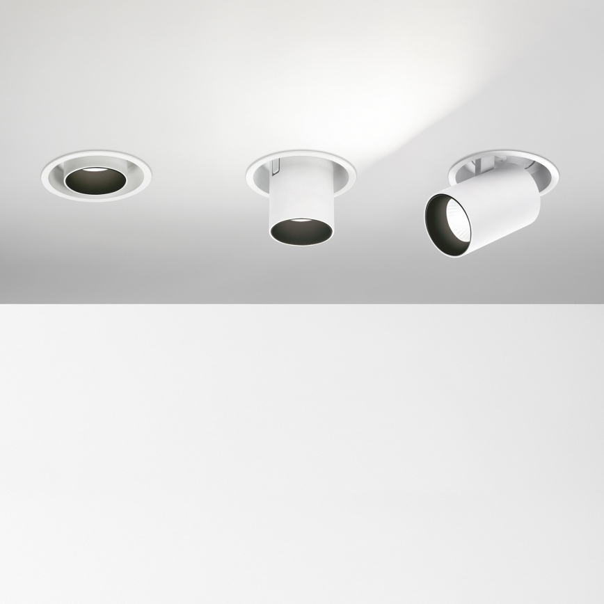 Ideal Lux - Spot encastré LED NOVA, 12 W, 230 V, 3000 K, IRC 90, Ø 10 cm, blanc