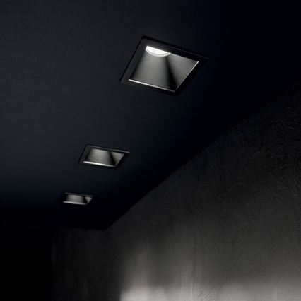 Ideal Lux - Luminaire LED encastré GAME TRIM LED/11W/230V 3000K CRI 90 8,4x8,4 cm IP40 noir