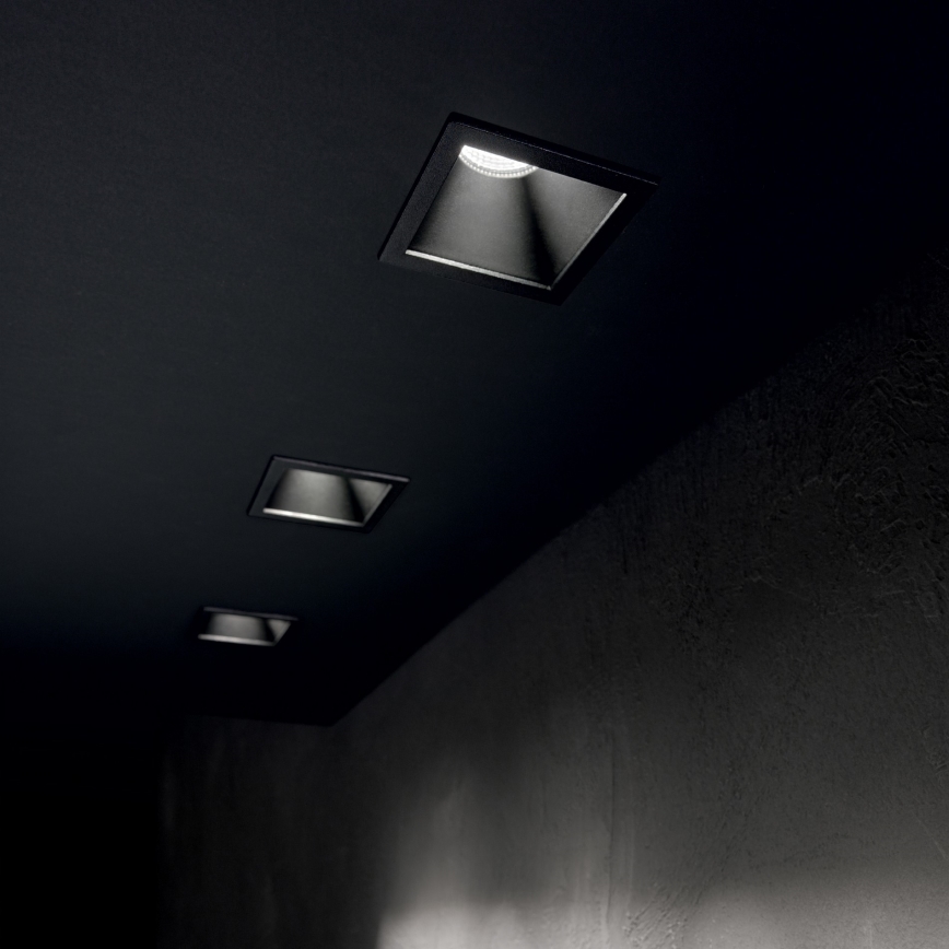 Ideal Lux - Luminaire LED encastré GAME TRIM LED/11W/230V 3000K CRI 90 8,4x8,4 cm IP40 noir