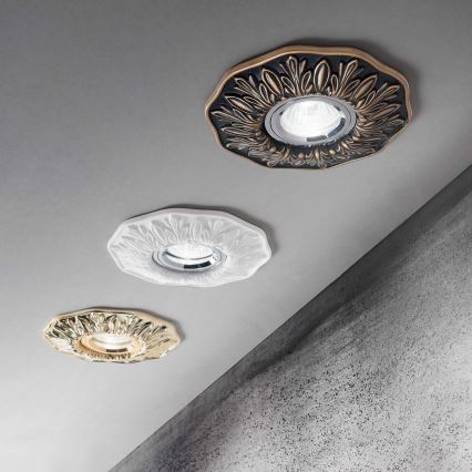 Ideal Lux - Spot encastré POLKA 1xGU10/50W/230V bronze