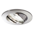 Ideal Lux - Spot encastré SWING 1xGU10/28W/230V Ø 8,2 cm chrome brillant