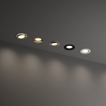 Ideal Lux - Spot encastré SWING 1xGU10/28W/230V Ø 8,2 cm laiton